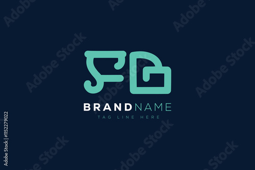 F and B logo design.  FB abstract Letters Logo Monogram. This logo design is the process of creating a visual symbol that represents a brand, company, or individual.