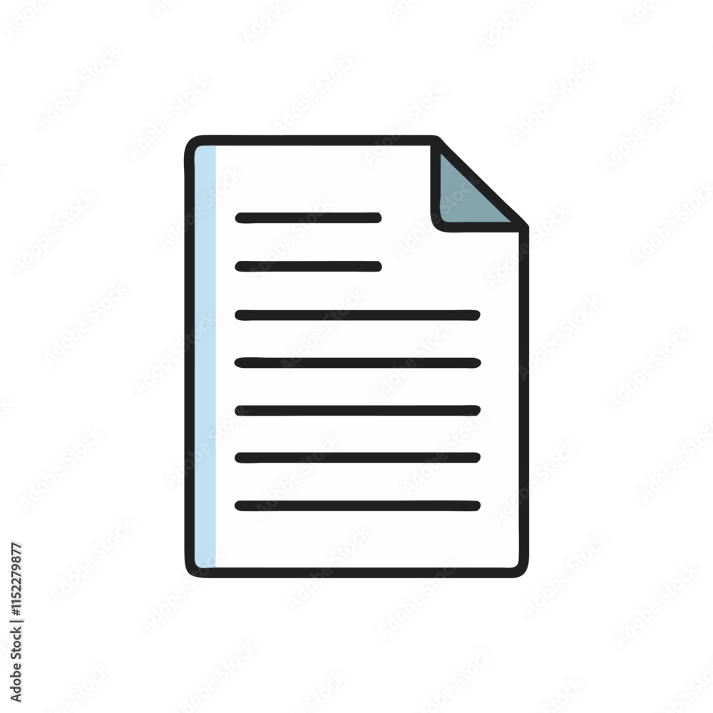 Creative Office Paper Icon Illustration Design Creative Office Paper Icon Illustration Design