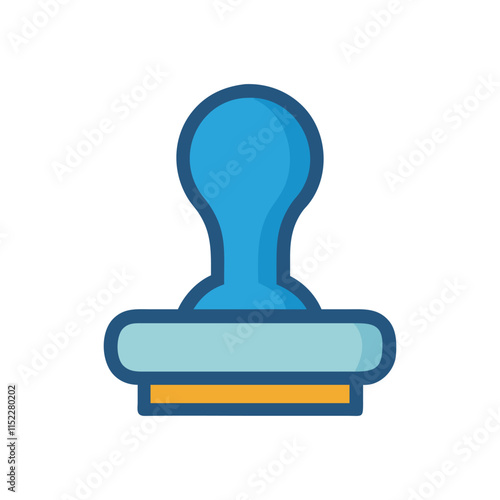  Dynamic Office Stamp Seal Icon Illustration Design