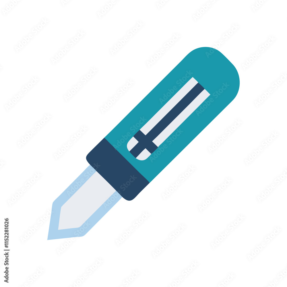 Dynamic Paper Cutter Icon Illustration Design Dynamic Paper Cutter Icon Illustration Design