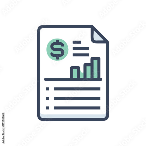  Stylish Profit Ledger Icon