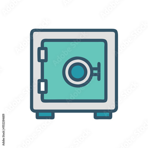  Safe Box Icon Illustration
