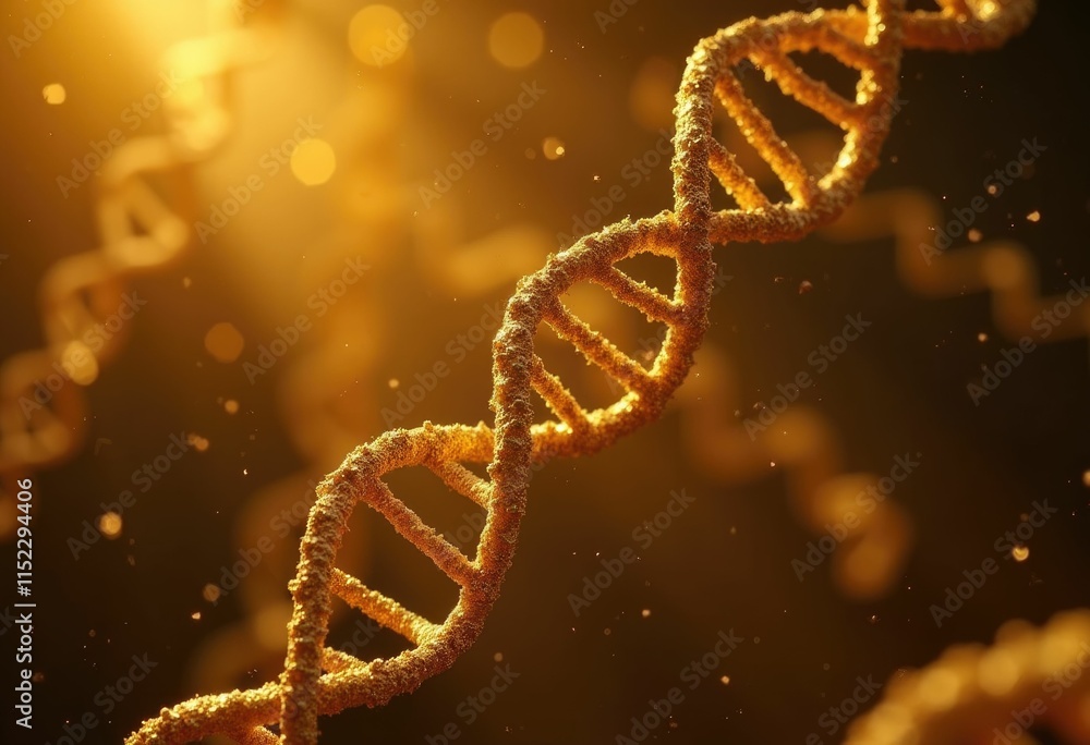 A 3D rendering of a DNA double helix the building block of life. A 3D rendering of a DNA double helix the building block of life.