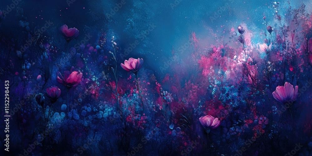 Fototapeta premium Purple Flower Field