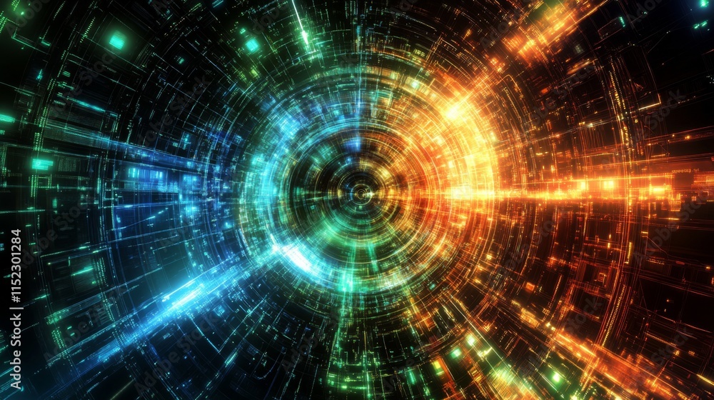 Dynamic High Contrast Background with Digital Effects Dynamic High Contrast Background with Digital Effects