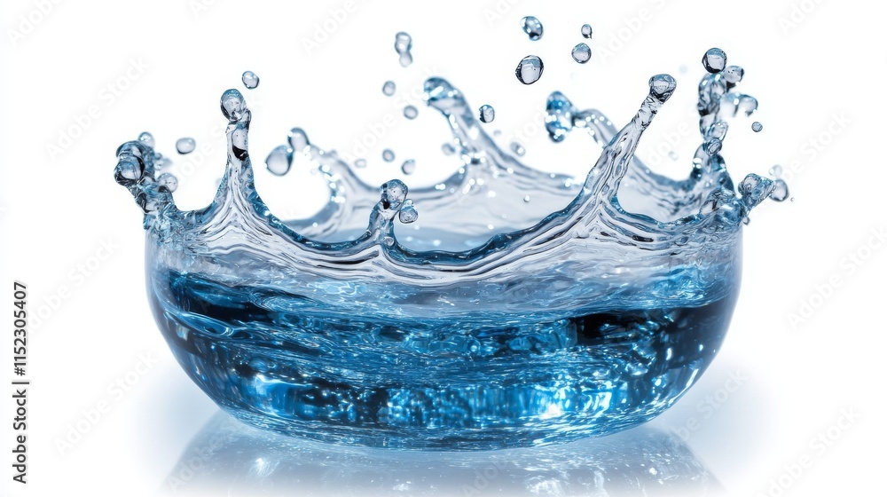 water splash isolated on white background,water -- water splash isolated on white background,water --
