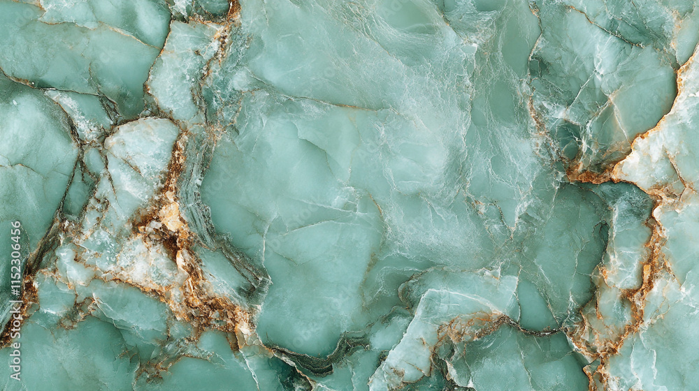 Obraz premium Stunning turquoise agate stone with intricate patterns and textures found in nature's formations