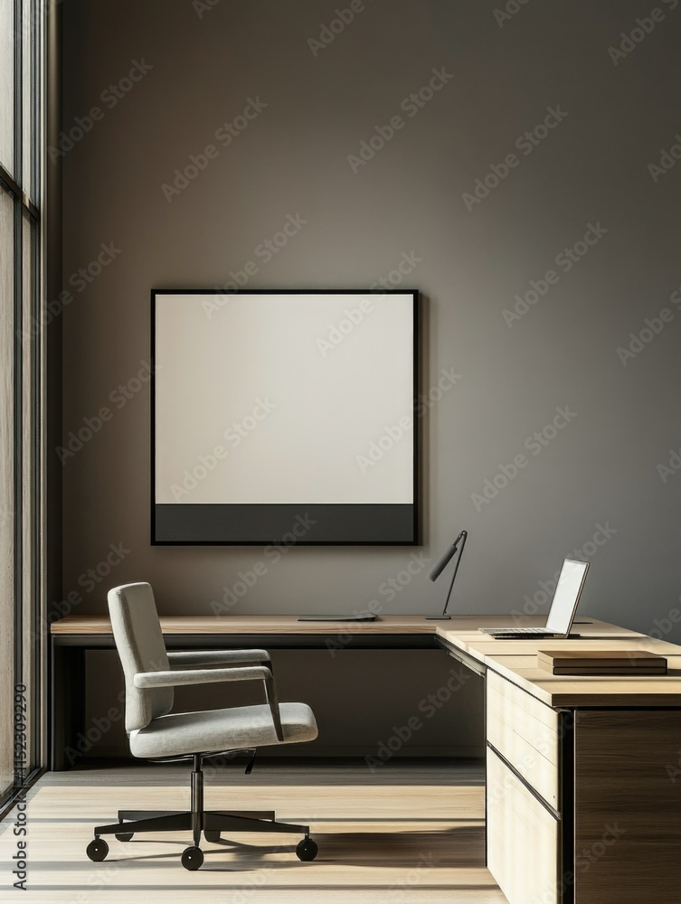 Fototapeta premium Contemporary Office Space with Minimalist Design