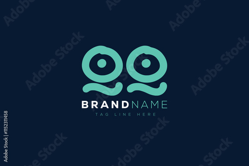 Q and Q logo design.  QQ abstract Letters Logo Monogram. This logo design is the process of creating a visual symbol that represents a brand, company, or individual.