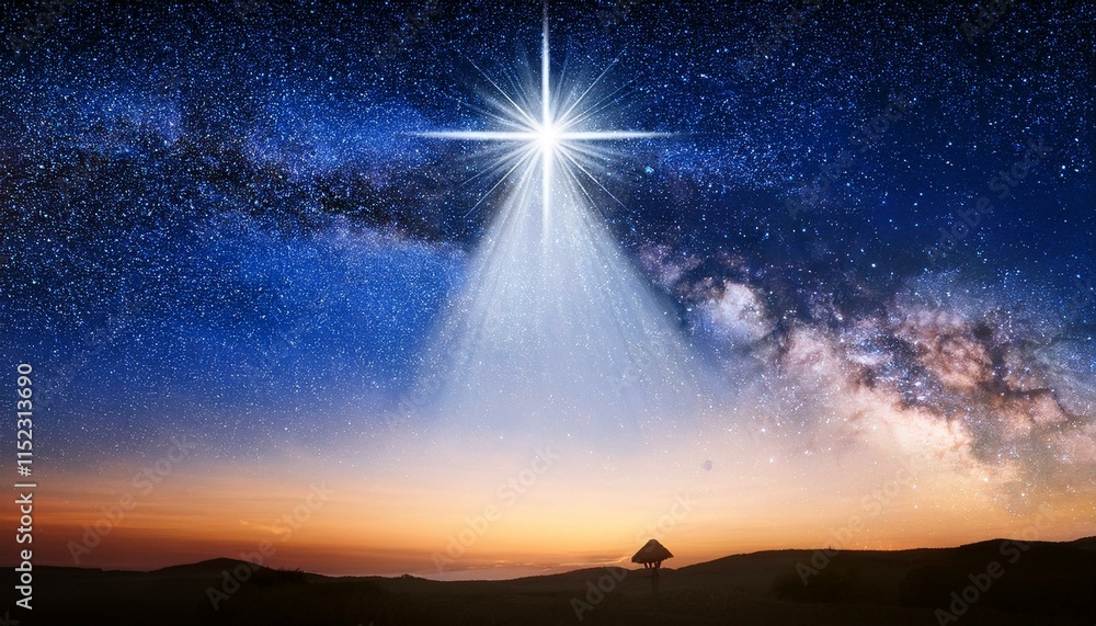 Obraz premium white shine in the sky