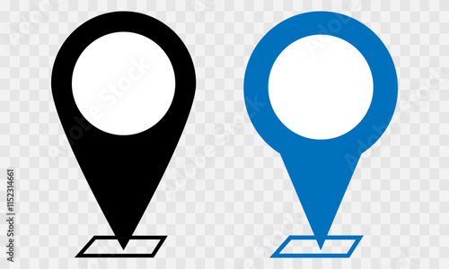 locator icon, map pin vector logo template, symbol sign isolated on transparent background, Map Pin, Place, Location, Address, location icon. Vector map pin, red pin eps10