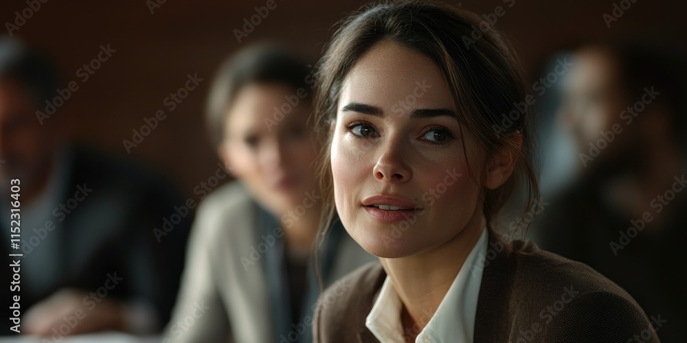 Businesswoman in Conference Room Businesswoman in Conference Room