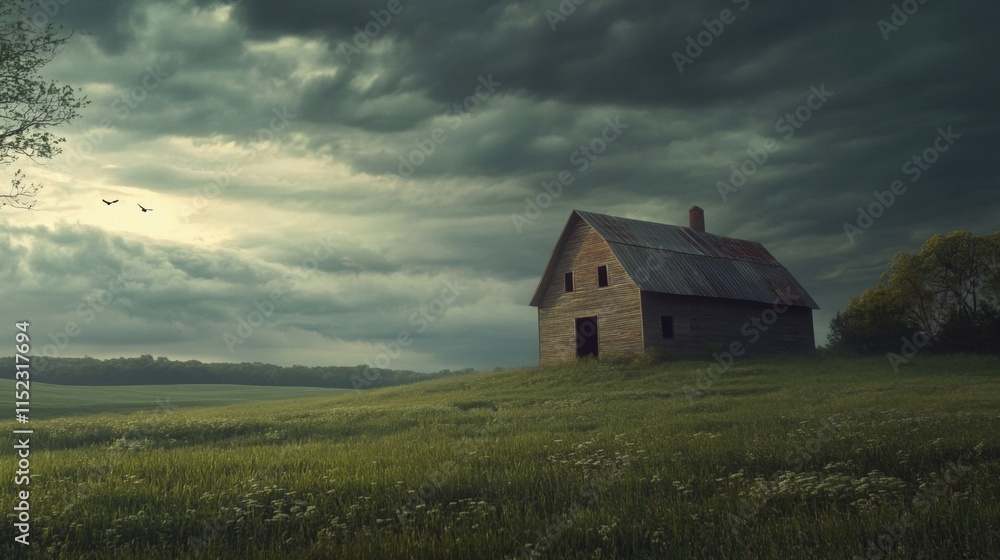 Rustic Seasonal Scene with Overcast Lighting Rustic Seasonal Scene with Overcast Lighting