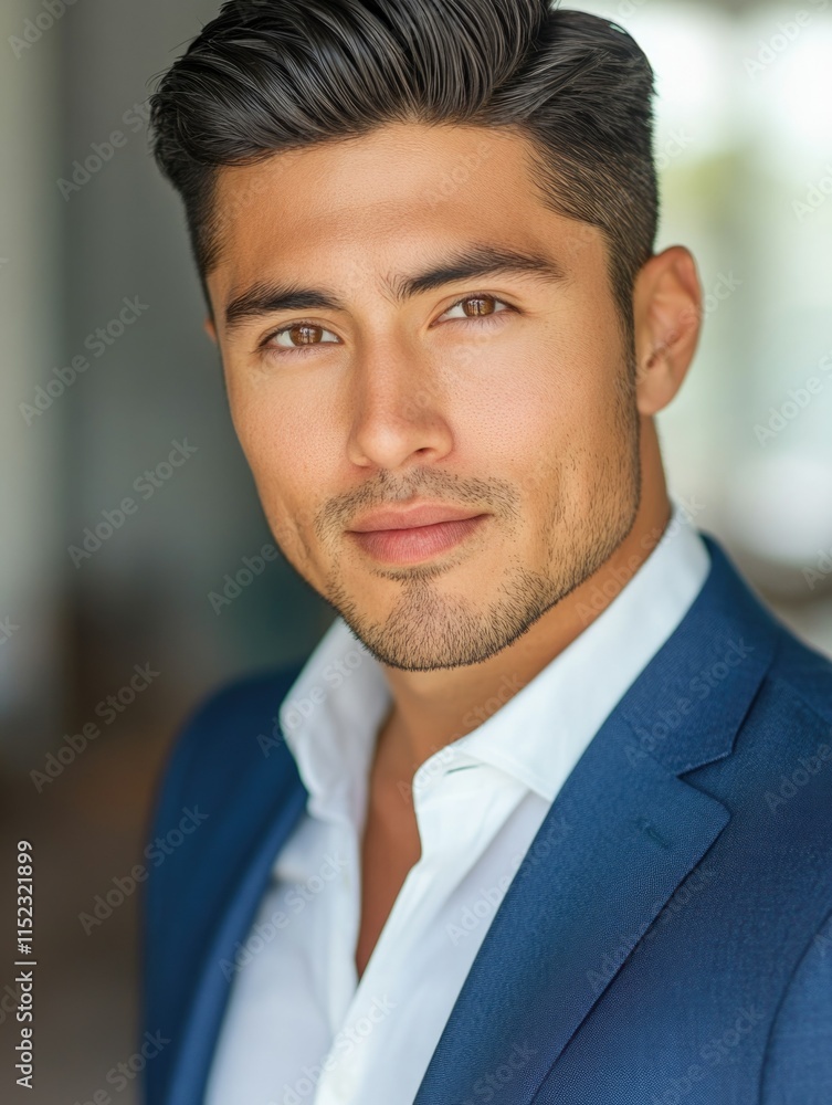 Energetic Businessman Posing for Portrait Energetic Businessman Posing for Portrait