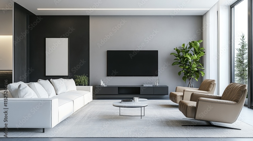 Contemporary Living Room Interior Contemporary Living Room Interior