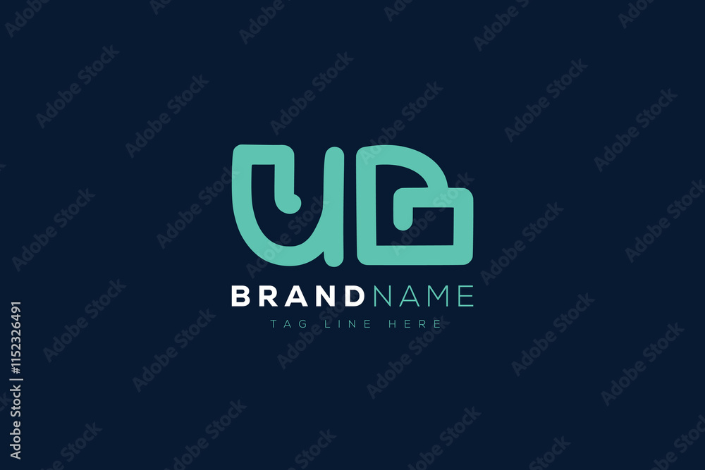 U and B logo design.  UB abstract Letters Logo Monogram. This logo design is the process of creating a visual symbol that represents a brand, company, or individual.