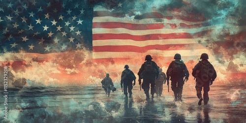 Veterans' Solidarity: Honor and Strength in Uniform