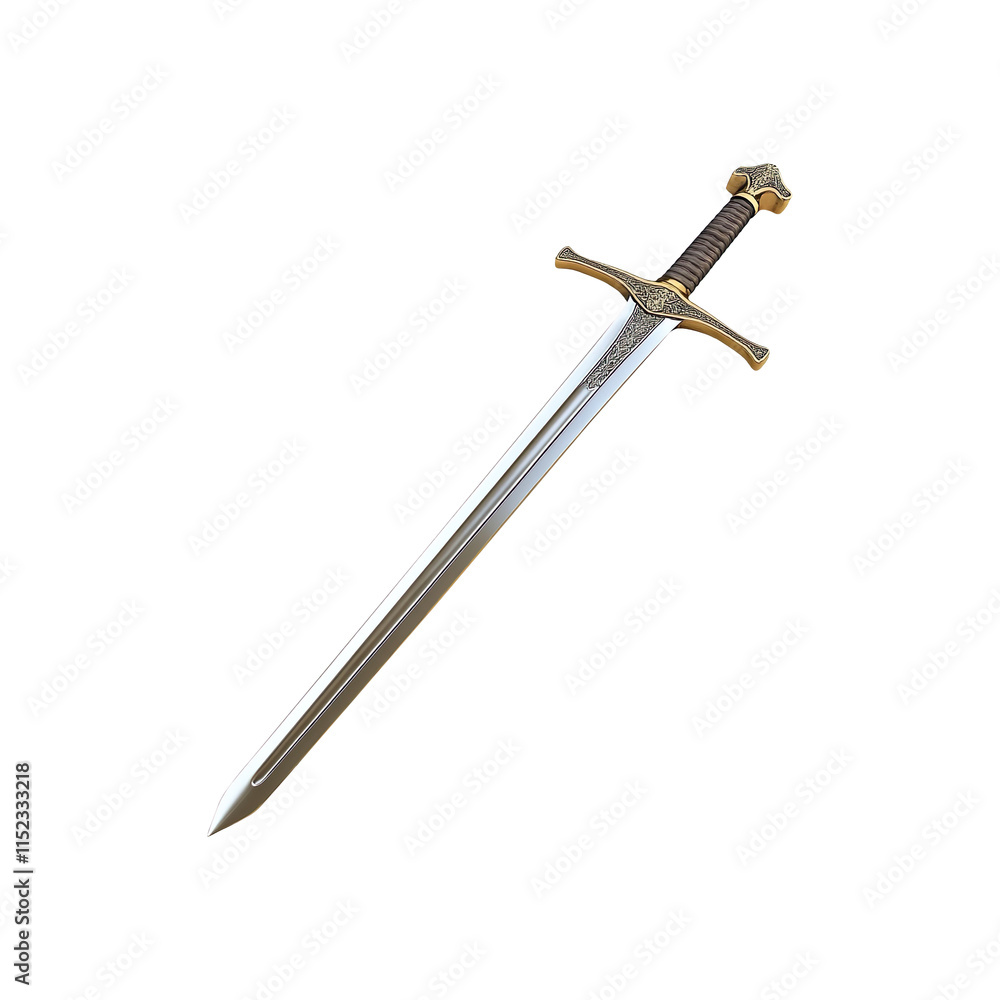Broadsword isolated on transparent background Broadsword isolated on transparent background