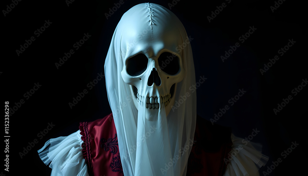 Victorian Ghost Creepy Portrait, studio lighting, with white tones Victorian Ghost Creepy Portrait, studio lighting, with white tones