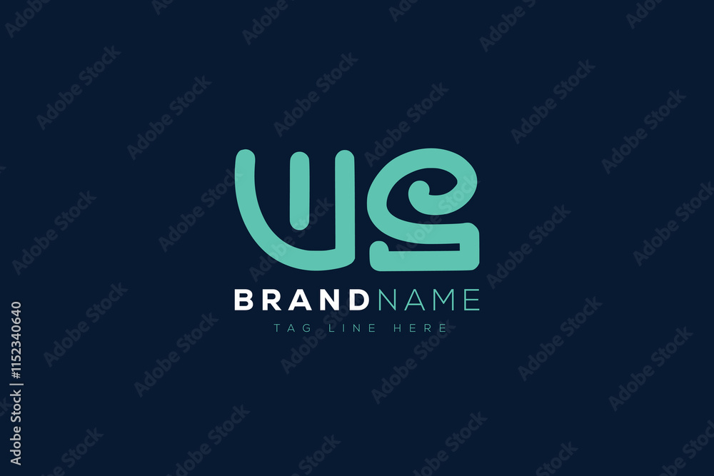 W and S logo design.  WS abstract Letters Logo Monogram. This logo design is the process of creating a visual symbol that represents a brand, company, or individual.