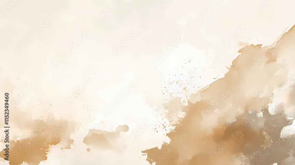 Obraz premium Coffee stain on white background. Dappled. Illustration