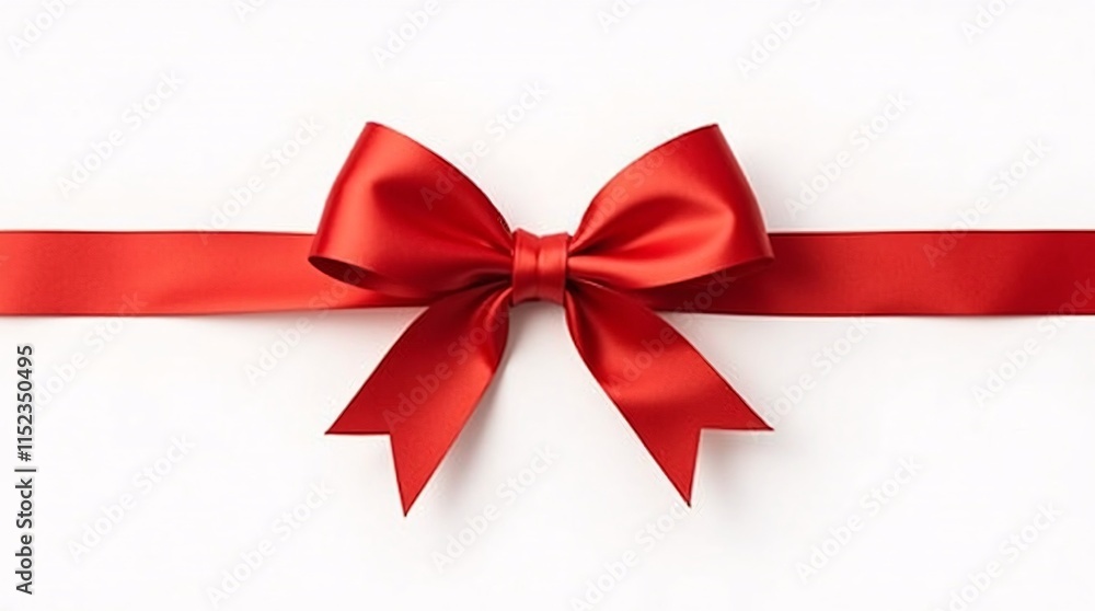 red bow isolated on white background red bow isolated on white background