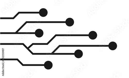 digital technology circuit board line background