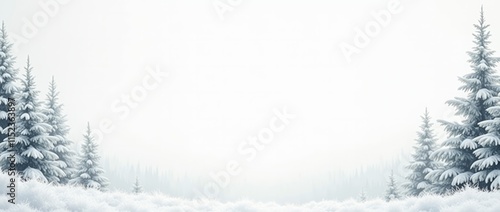 Winter background with a free space in the middle.