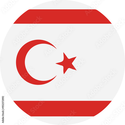 vector northern cyprus, flag, map, icon design photo