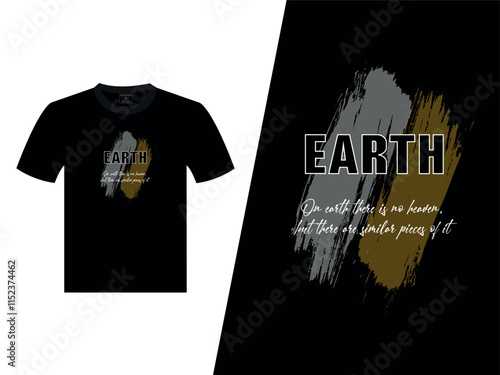 Earth Abstract Vector T-Shirt Design