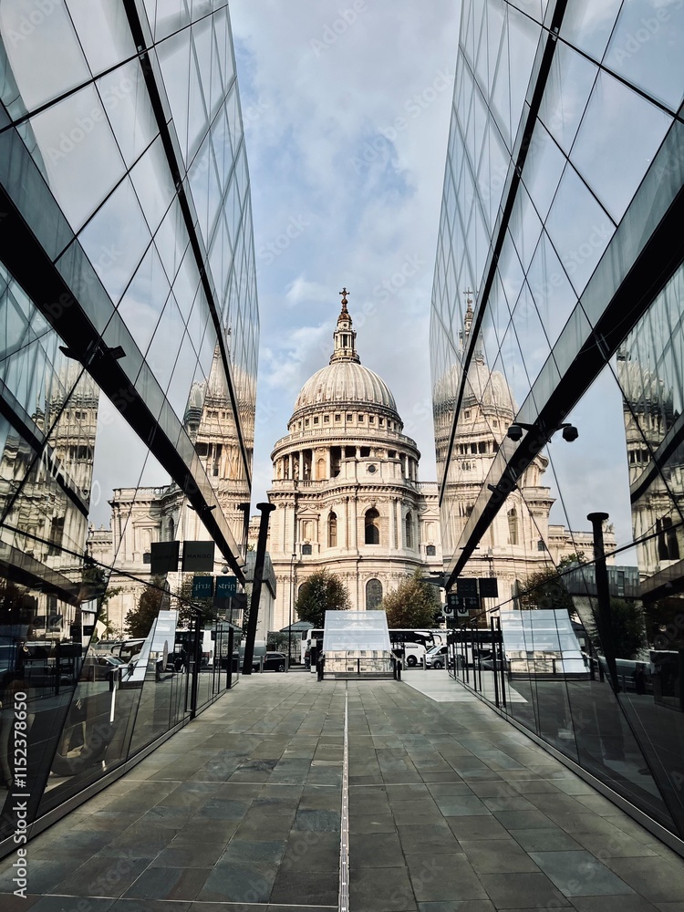 Fototapeta premium St Paul's Cathedral reflection