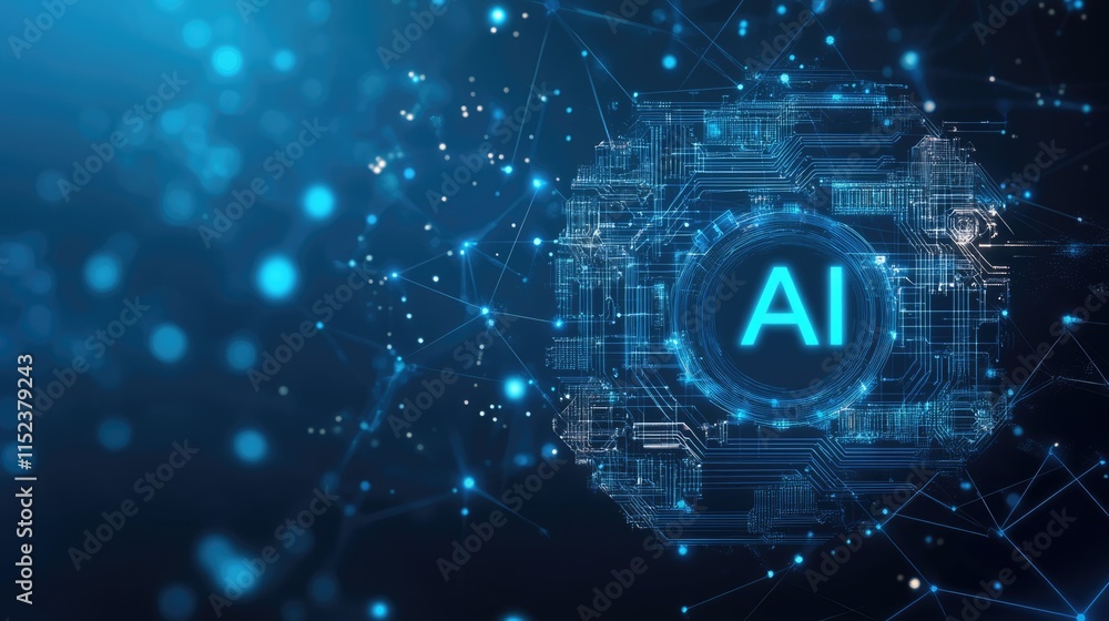 AI letters in cyberspace. Virtual reality, programming and information technology of the future. Artificial intelligence, digital code data and cybersecurity AI letters in cyberspace. Virtual reality, programming and information technology of the future. Artificial intelligence, digital code data and cybersecurity