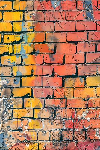 Urban brick wall background