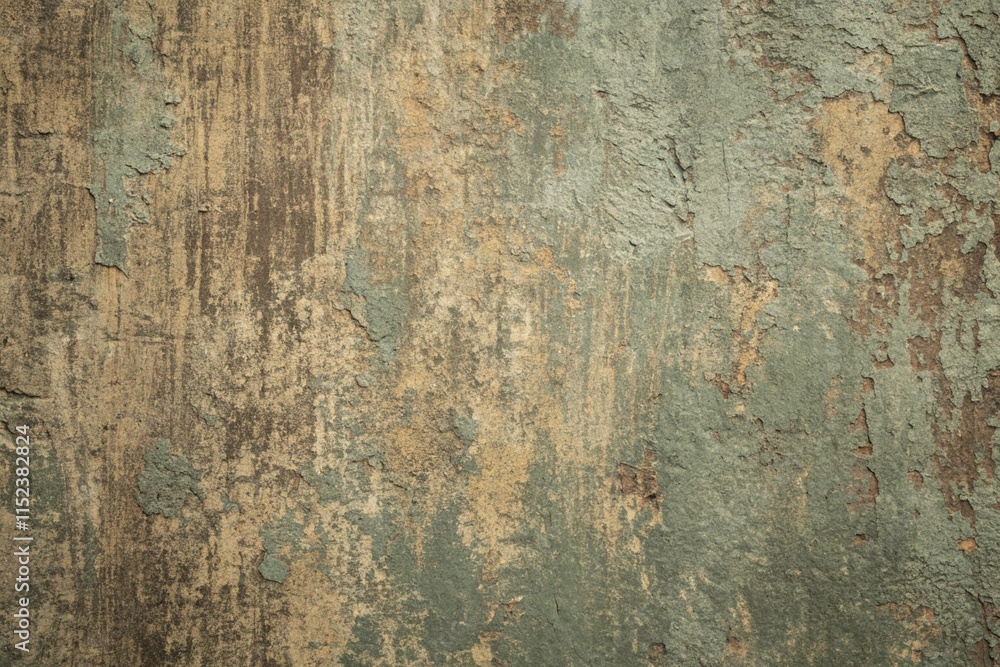 Dark sage green khaki brown wall texture background. Paint. Rough brush strokes. Old scratched, uneven, dirty and distressed surface. Up close. Dark sage green khaki brown wall texture background. Paint. Rough brush strokes. Old scratched, uneven, dirty and distressed surface. Up close.