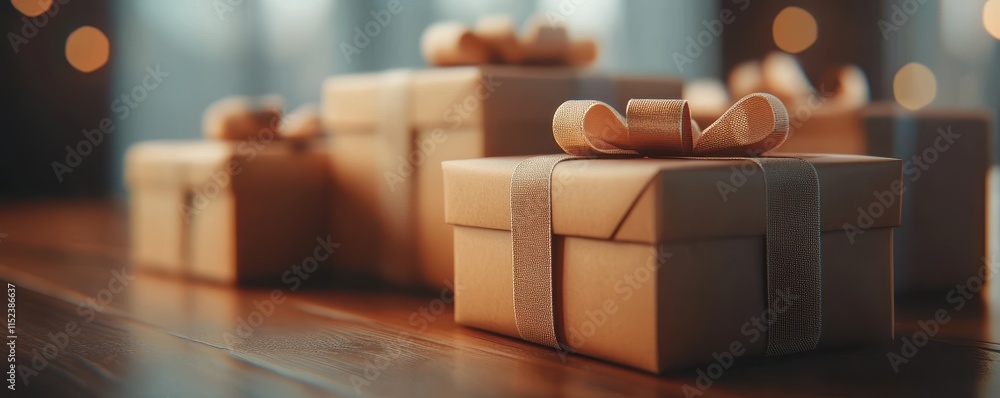 A trendy image in a minimalistic style of a gift or surprise boxes A trendy image in a minimalistic style of a gift or surprise boxes