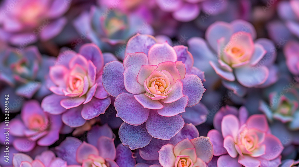 Colorful succulent plants blooming in a vibrant garden during the spring season Colorful succulent plants blooming in a vibrant garden during the spring season