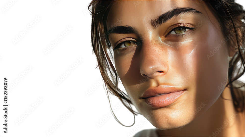 A female model with a cleanup isolate background A female model with a cleanup isolate background