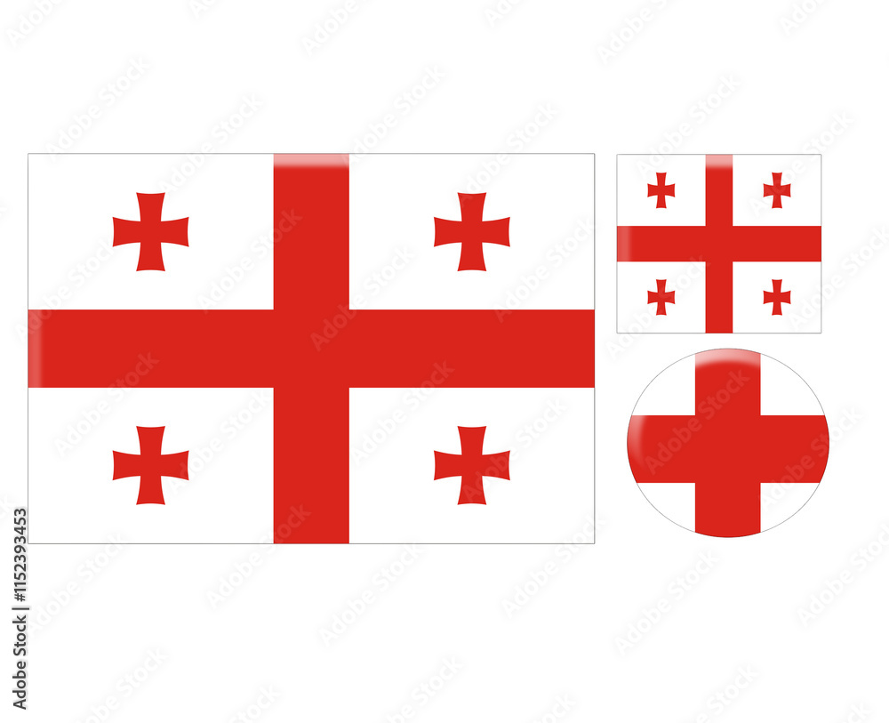 Fototapeta premium Icons of the national flags