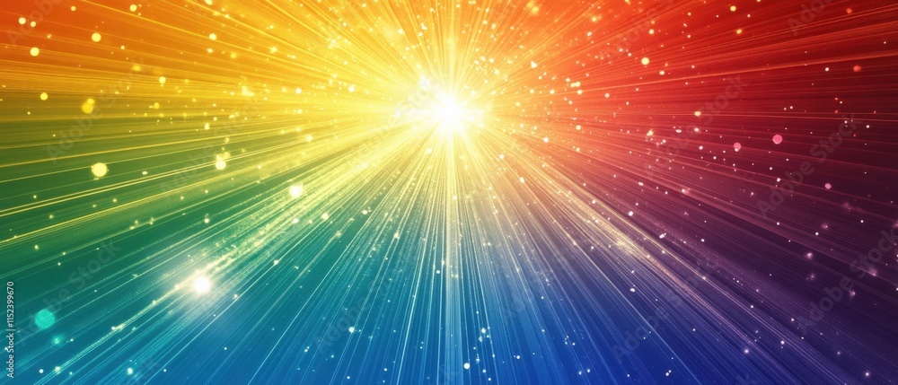 abstract rainbow background with bright light abstract rainbow background with bright light