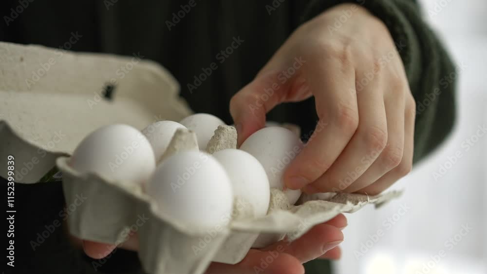 Selected chicken eggs.
Homemade chicken eggs.
Box with chicken eggs.
Man holding chicken eggs in his hands Selected chicken eggs.
Homemade chicken eggs.
Box with chicken eggs.
Man holding chicken eggs in his hands