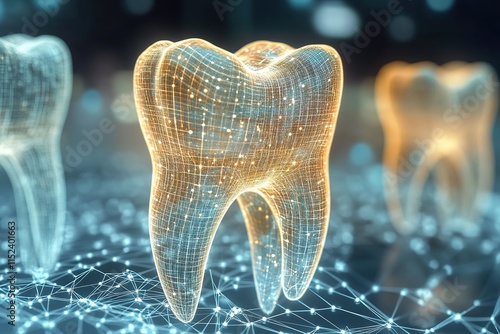 Professional computer image of a tooth scan, showcasing advanced dental imaging technology



 photo