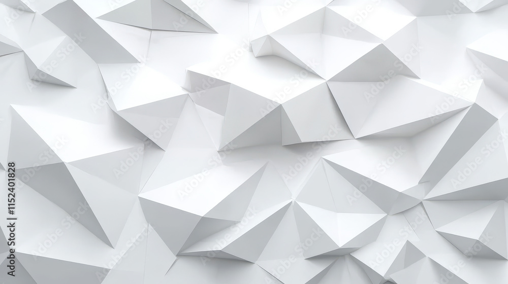 Abstract 3D White Triangle Geometric Paper Background Design for Modern Minimalist Aesthetics Abstract 3D White Triangle Geometric Paper Background Design for Modern Minimalist Aesthetics