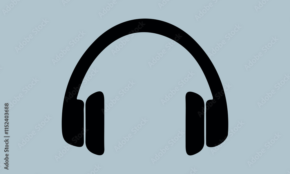 Headphone Vector Music sign stock illustration Headphone Vector Music sign stock illustration