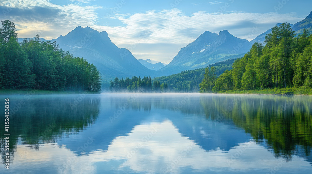 Fototapeta premium lake in the mountains