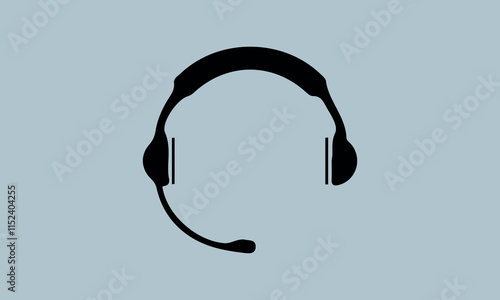 Headphone Vector Music sign stock illustration