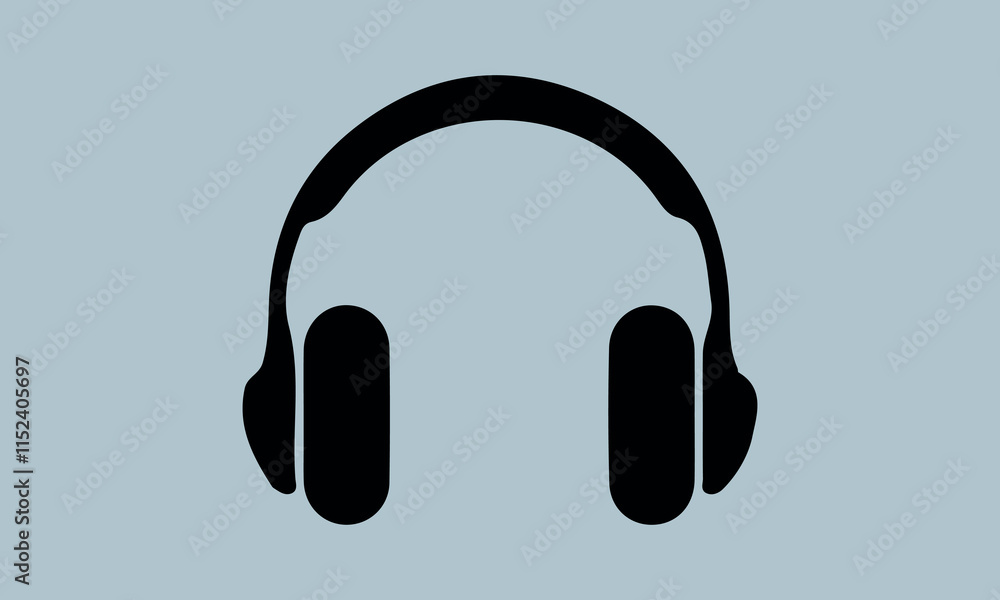 Headphone Vector Music sign stock illustration Headphone Vector Music sign stock illustration