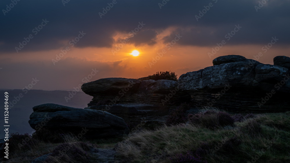 Curbar Edge Sunset Curbar Edge Sunset