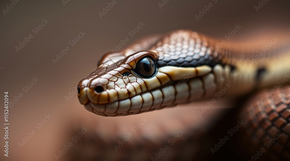 Close-Up Nature Photography of a Snake in Vibrant Colors and Natural Habitat Close-Up Nature Photography of a Snake in Vibrant Colors and Natural Habitat