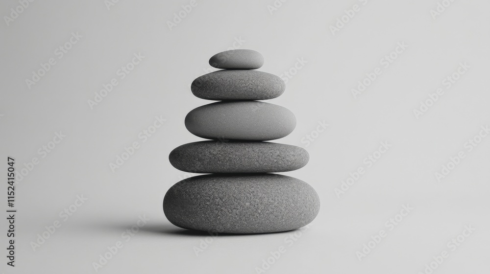 stack of smooth gray stones in equilibrium stack of smooth gray stones in equilibrium