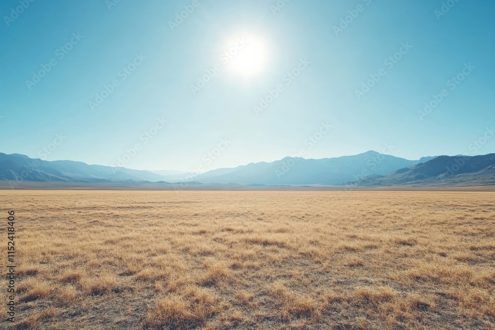 arid landscape with mountains and a clear sky arid landscape with mountains and a clear sky